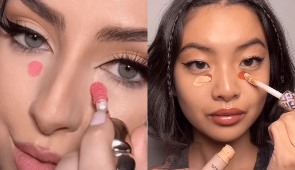 ิblush and concealer, under eyes tips, คอนซีเลอร์, บลัชออน
