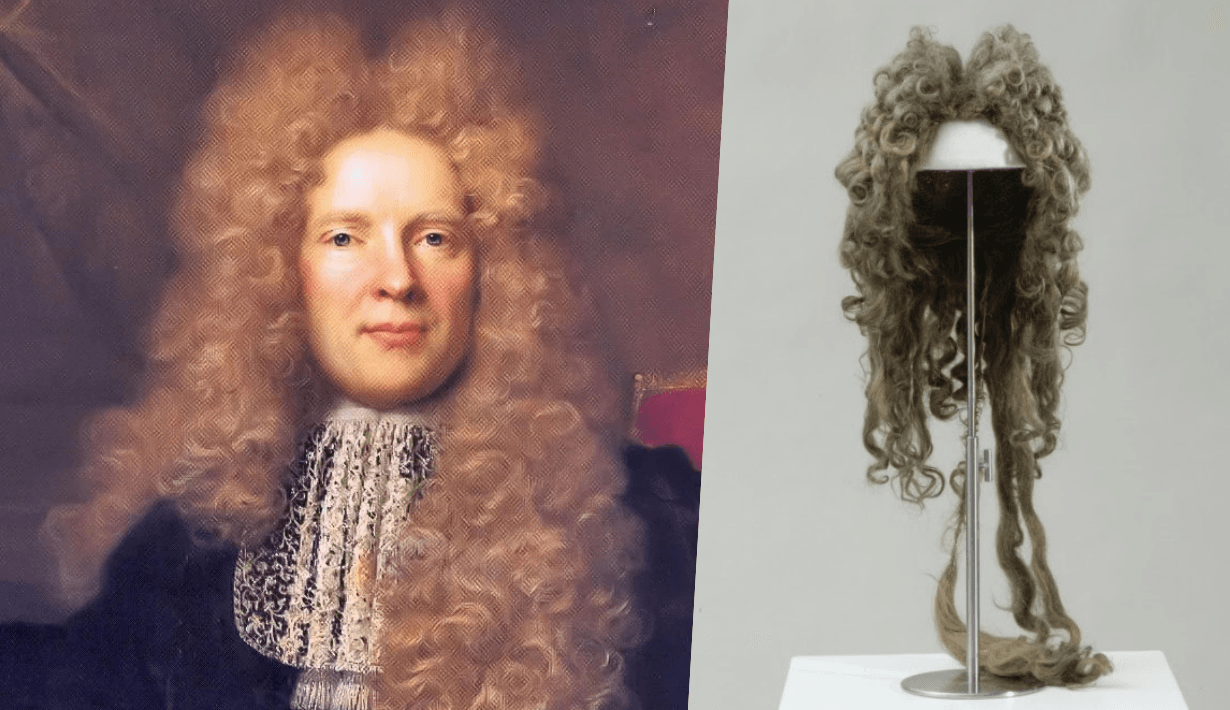 men's hair wig 18th century