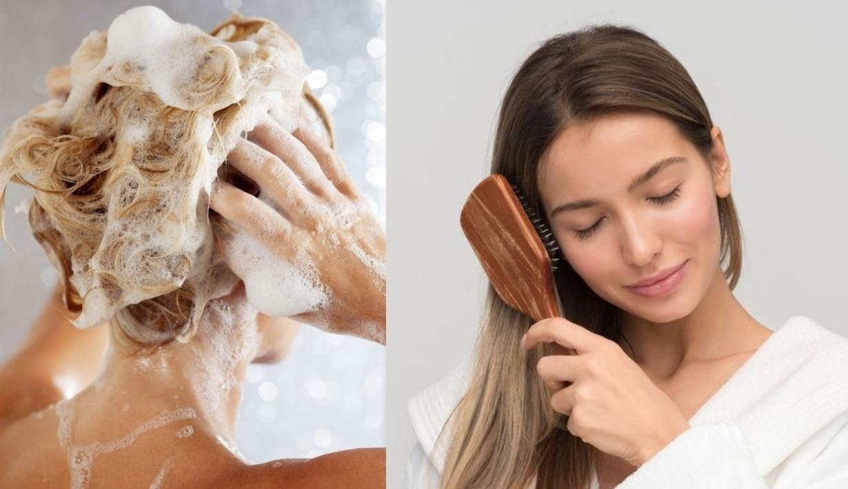 shampoo long hair