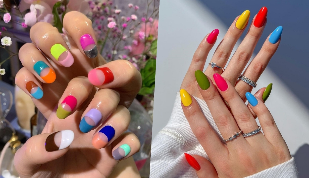 colorful nails