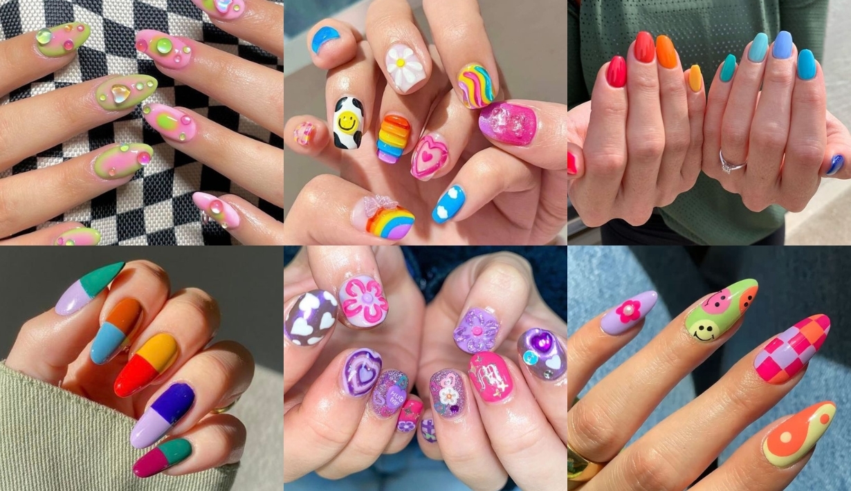colorful nails