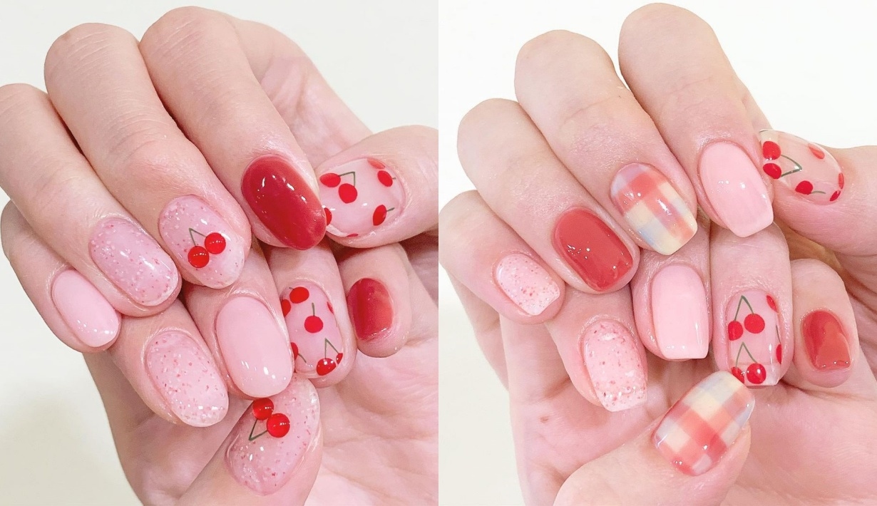 cherry nails