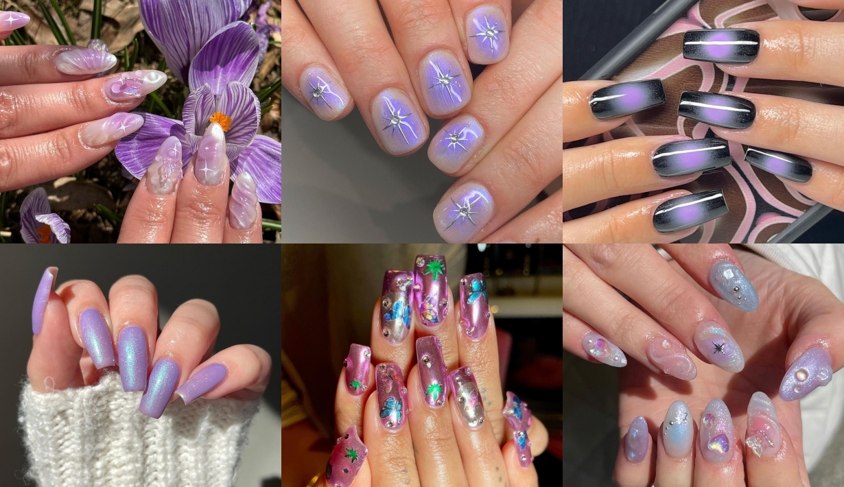 purple nails