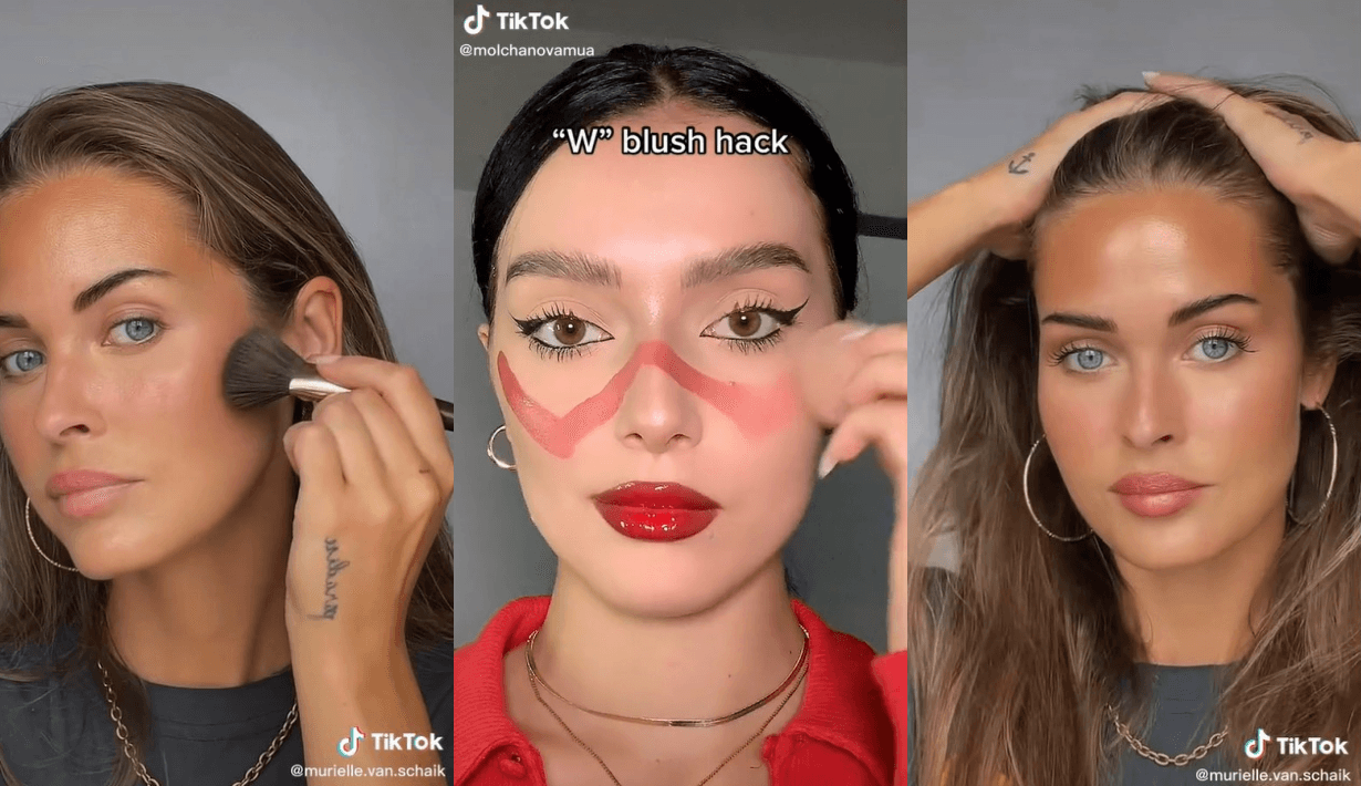 W Blush technique