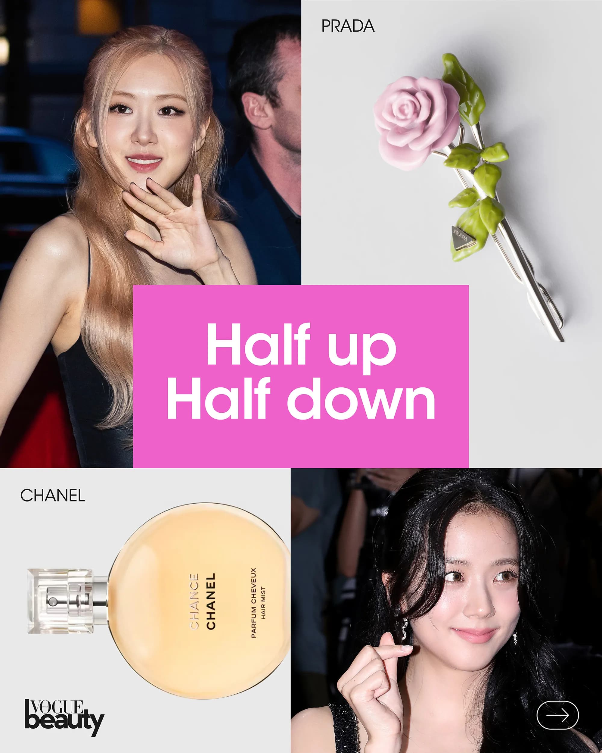 Half up Half down Hairstyle