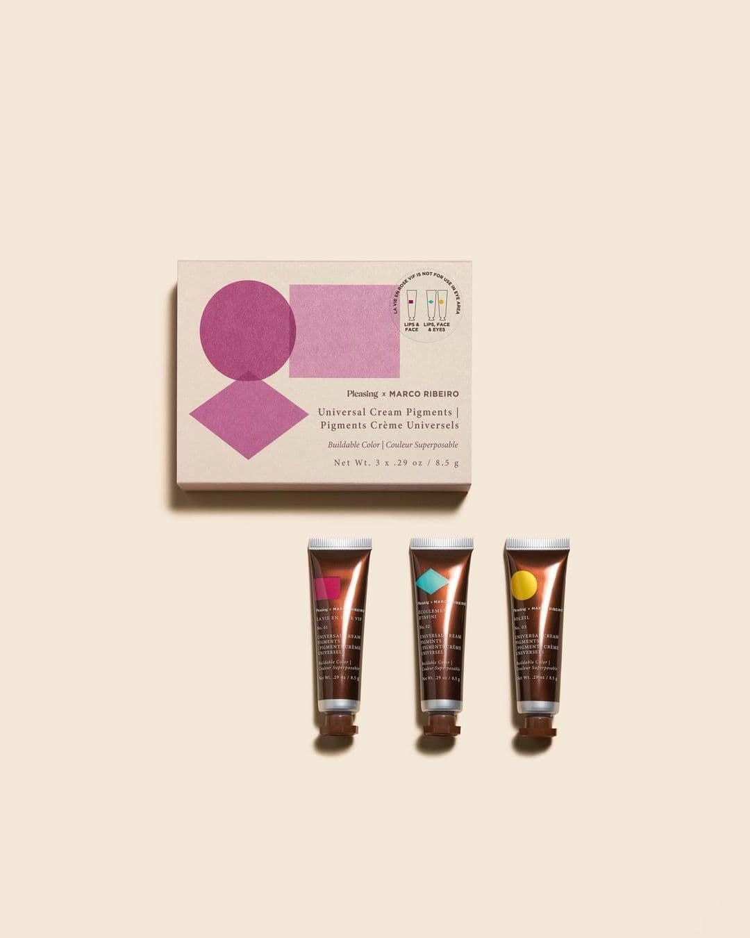 Pleasing x Marco Ribeiro makeup cream pigment 