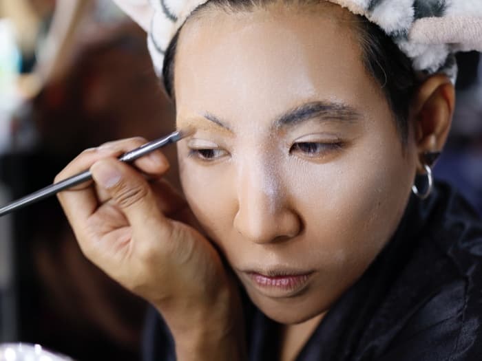 drag queen makeup brow