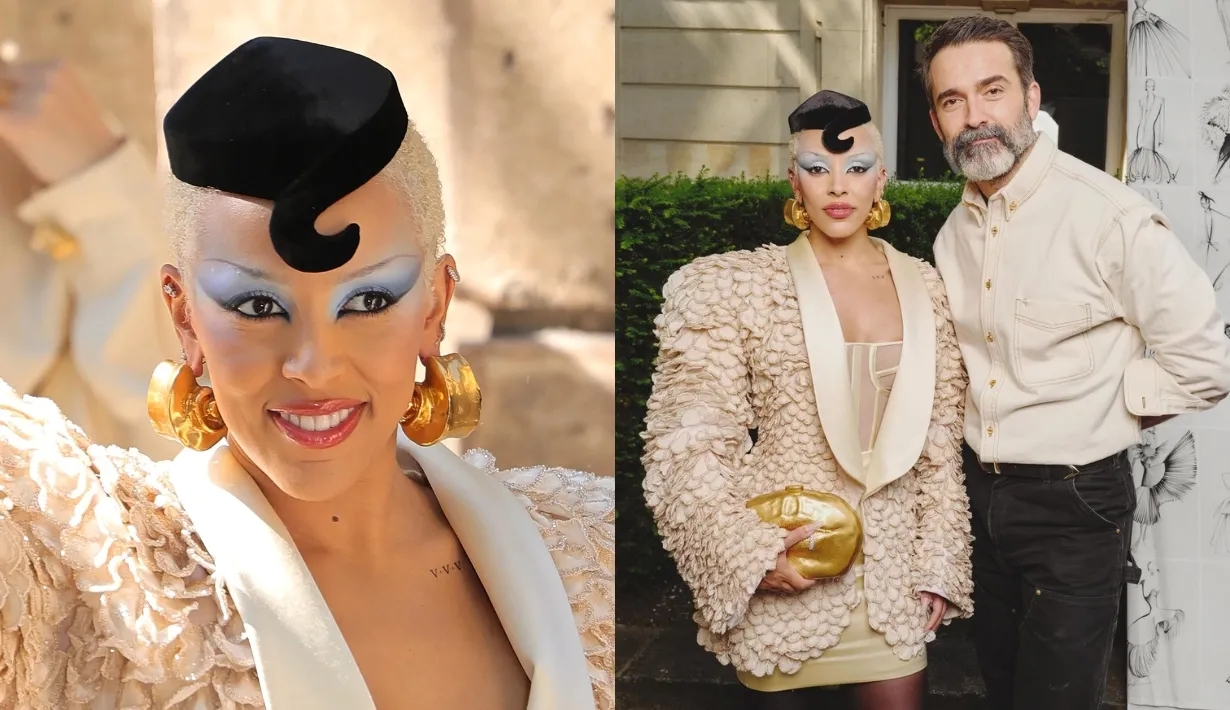 doja cat makeup at schiaparelli แต่งหน้า doja cat