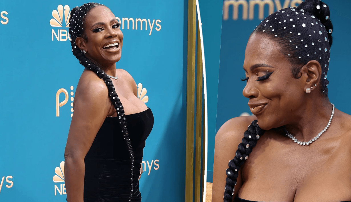 Sheryl lee ralph with crytal hair at emmy awards 2022